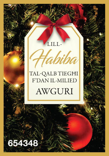 Picture of LILL-HABIBA TAL-QALB TIEGHI FDAN IL-MILIED KARTOLINA